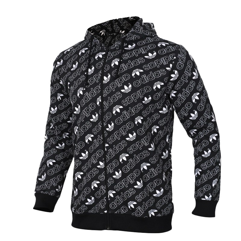 阿迪达斯(adidas)三叶草男装冬季新款运动休闲夹克连帽外套DH4781