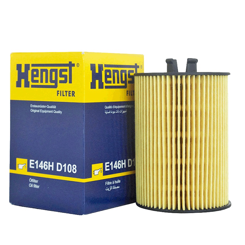 汉格斯特(hengst)机油格滤清器纸芯.原配E146H D108适用于奔驰A160/A180奔驰B200