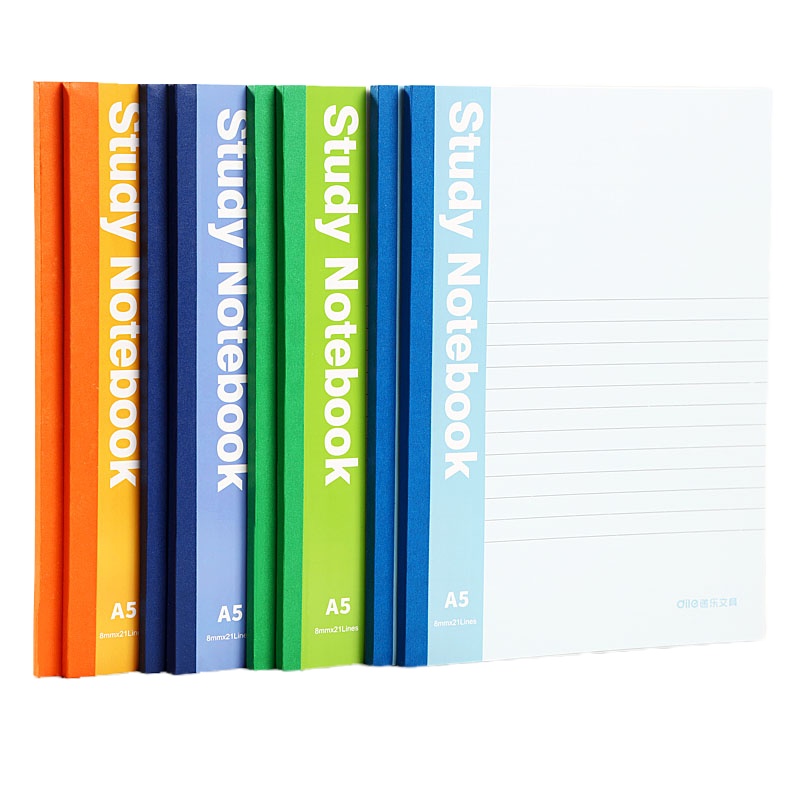 递乐4336 60页A5软面抄笔记本子无线装订本记事本软抄本日记本6本装 A5