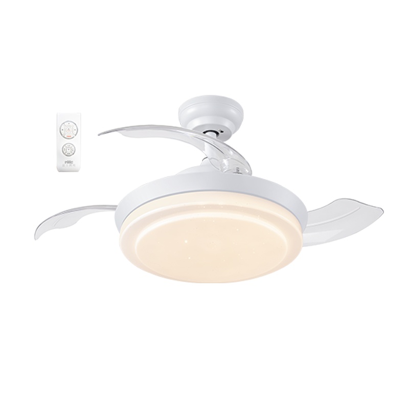 雷士照明智能隐形扇吊灯客厅餐厅卧室家用简约现代电扇灯具风扇灯