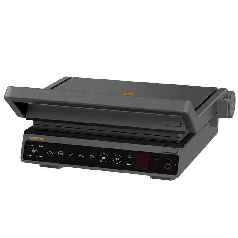 利仁(Liven)煎烤炉家用电烤炉烤肉盘韩式不粘烤肉锅烧烤铁板烧盘烤鱼锅煎烤锅机电烤盘烧烤炉K-5