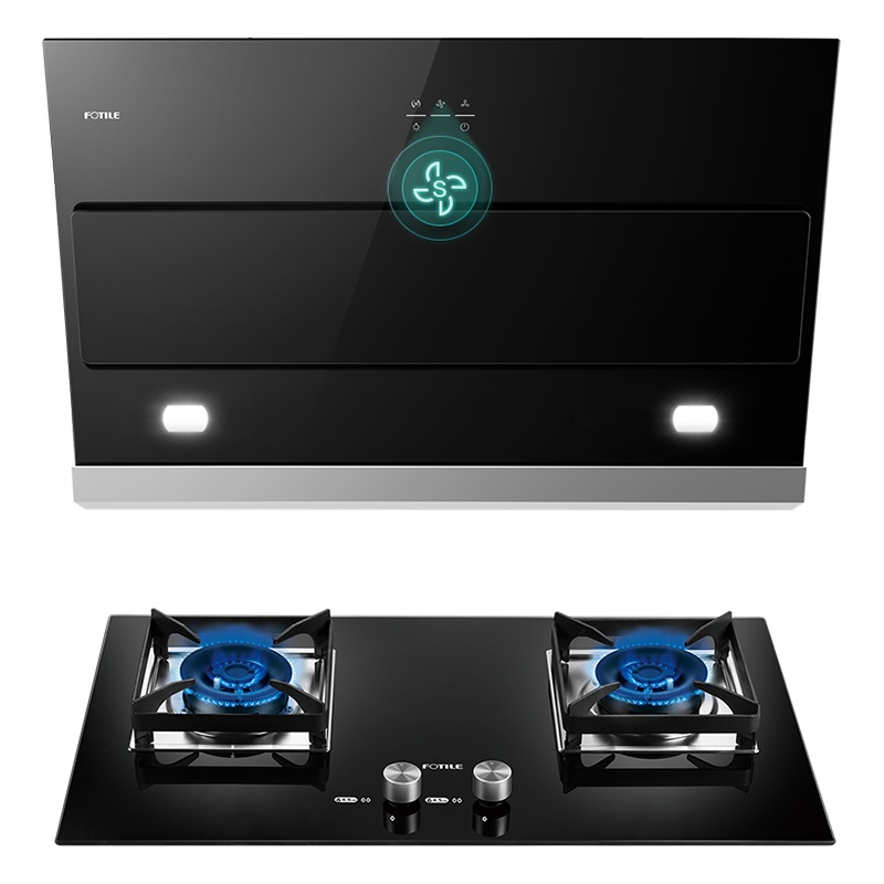 方太(FOTILE)侧吸油烟机抽吸脱排油烟机灶具套装煤气炉燃气灶家用厨房烟灶套餐JQC5+TH2B（天然气)