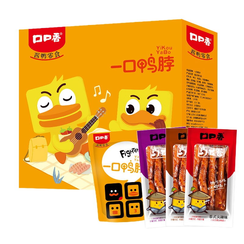 有荤有素B组合:一口鸭脖(20个)+巧豆卷500g