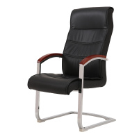 欧宝美电脑椅弓形椅会议椅洽谈椅皮艺家用座椅会客椅