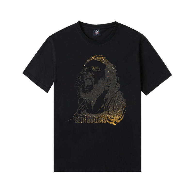 WWE潮牌2020春夏新品Seth Rollins赛斯 罗林斯印花圆领短袖T恤
