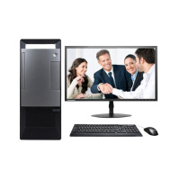 联想(Lenovo) 扬天T4900V台式电脑23.8寸(I7-8700 8G 1T+256GSSD 2G独显win7)