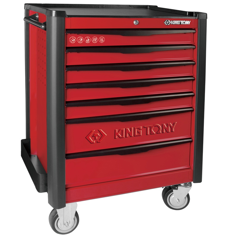 藍帶 防倾斜防撞七抽工具车 87934-7BF