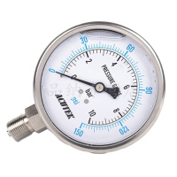 不锈钢压力表 G1/2 0-10bar