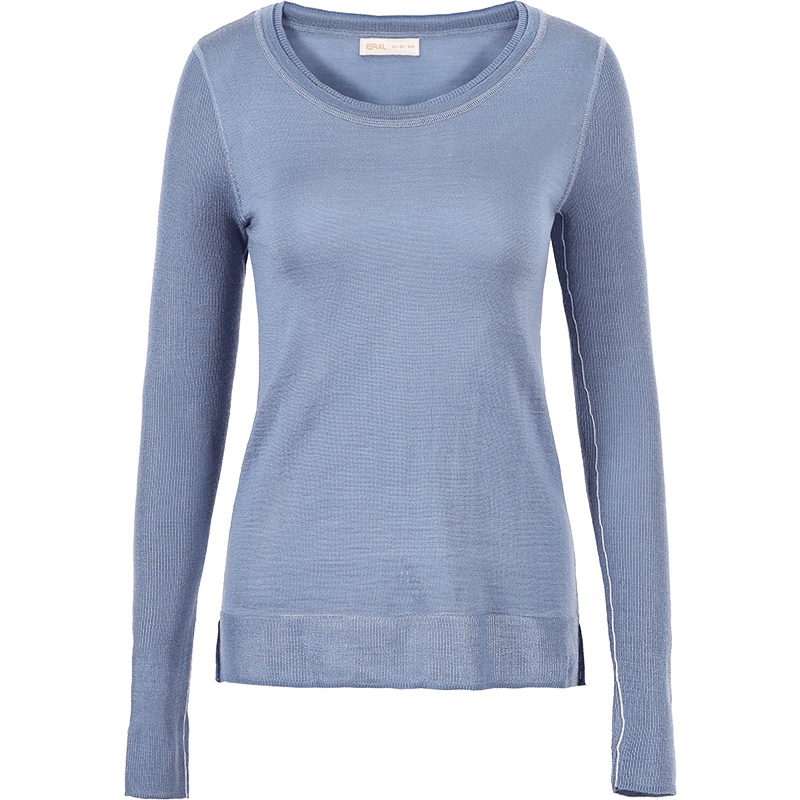 艾莱依2019秋新款复古修身套头针织衫女显瘦短款打底衫