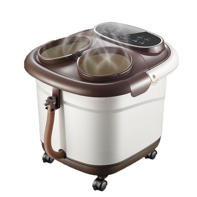 联想电动按摩足浴桶D16中配白色 蒸汽熏蒸电动按摩加热高深高内深桶家用恒温过小腿泡脚桶