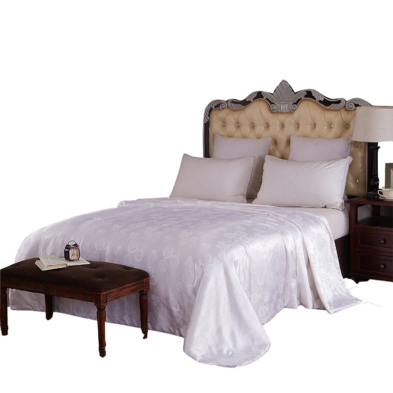 恒源祥家纺100%蚕丝夏凉被仿真丝空调被双人夏天薄被子