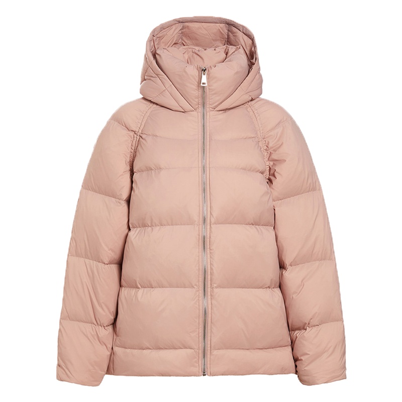 鸭鸭(yaya)新款羽绒服女短款加厚宽松面包服休闲连帽时尚外套