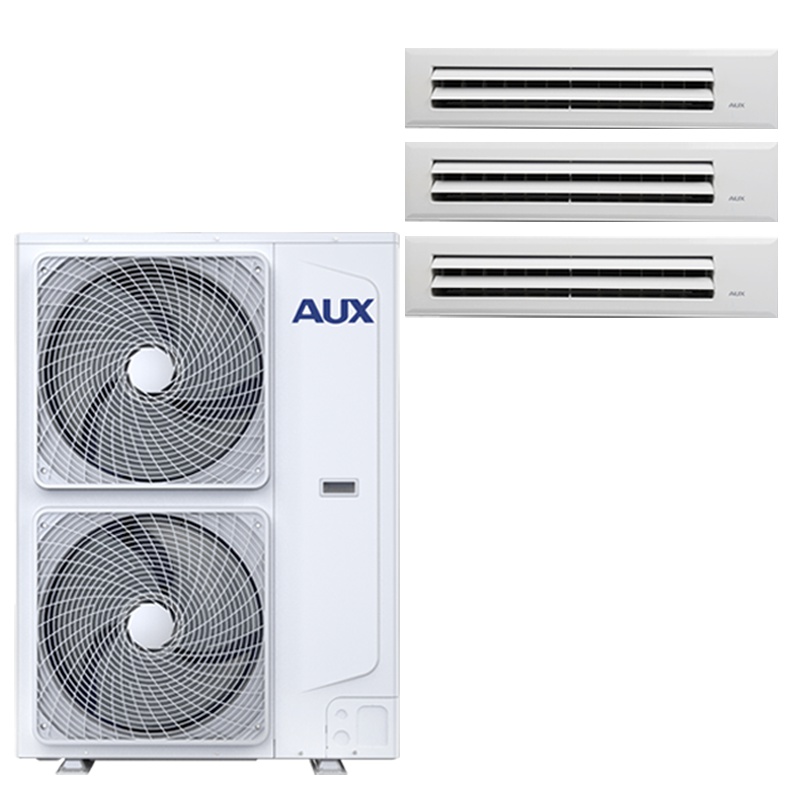 奥克斯(AUX) 5匹 变频 DLR-H120W(C1)一拖三 一级能效 智能 家用中央空调 两室一厅 多联机