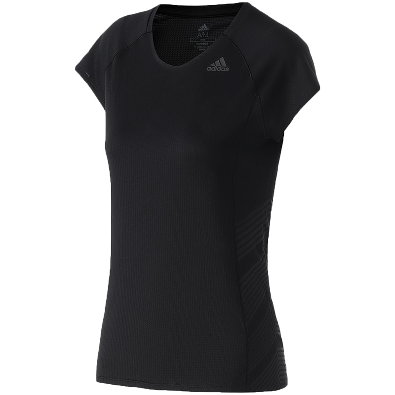 阿迪达斯女服短袖T恤跑步训练健身运动服DZ0108