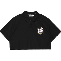 Paul Frank/ 大嘴猴 夏季简约经典POLO衫女百搭潮流短袖T恤 PFCPL212737W