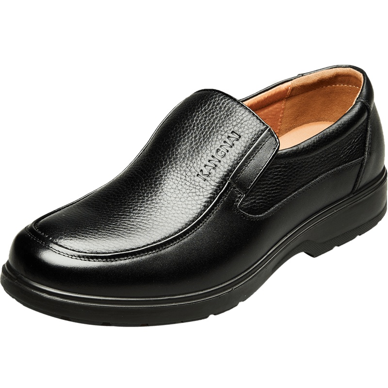 康奈男鞋 秋季商务休闲皮鞋舒适真皮透气皮鞋套脚男士皮鞋1157732