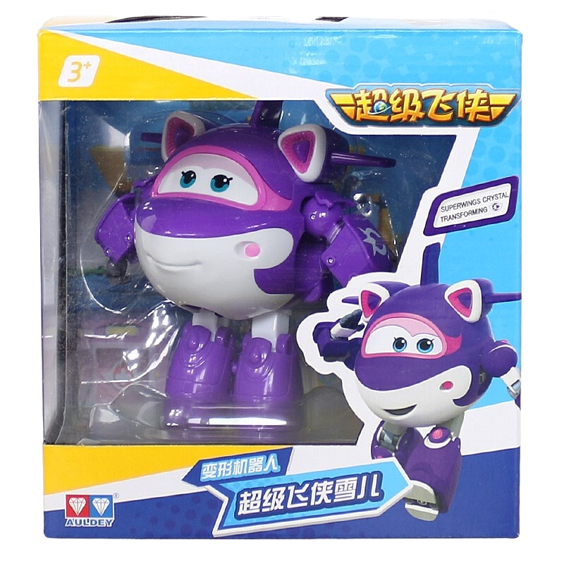 奥迪双钻 超级飞侠玩具第7季趣变蛋雪儿巴奇变形机器人玩具儿童威利潜水艇全套装 第7季新品大变形飞侠-雪儿