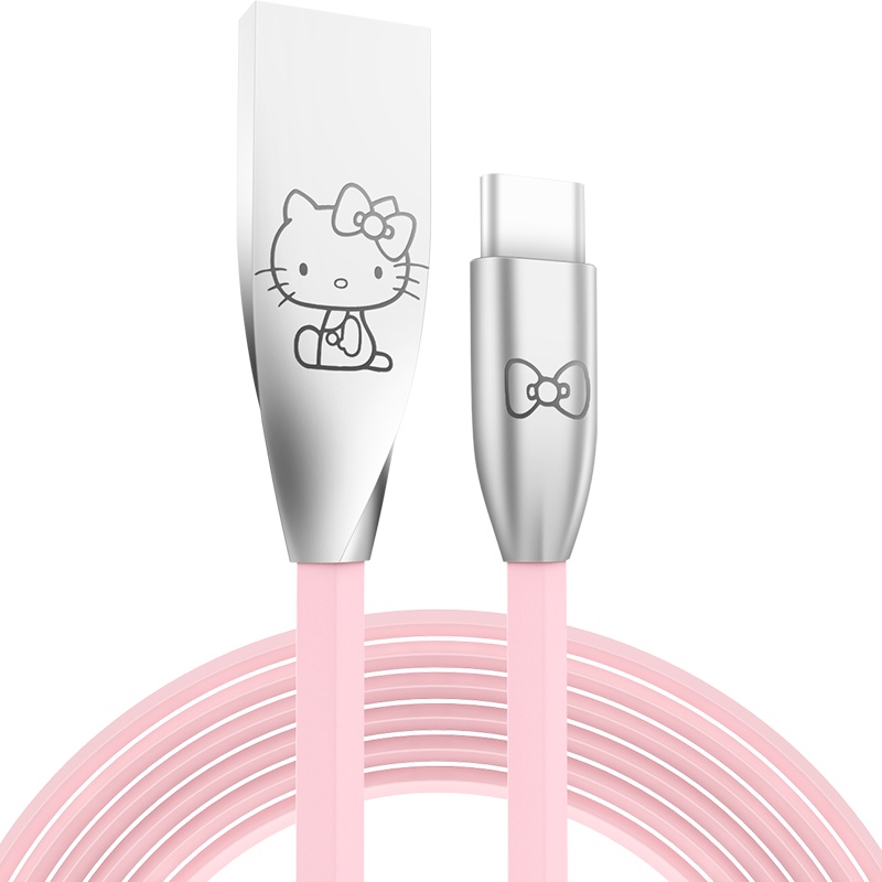 优加 HelloKitty Type-C数据线 安卓数据线/充电线 适用华为p10 Type-C数据线-1米