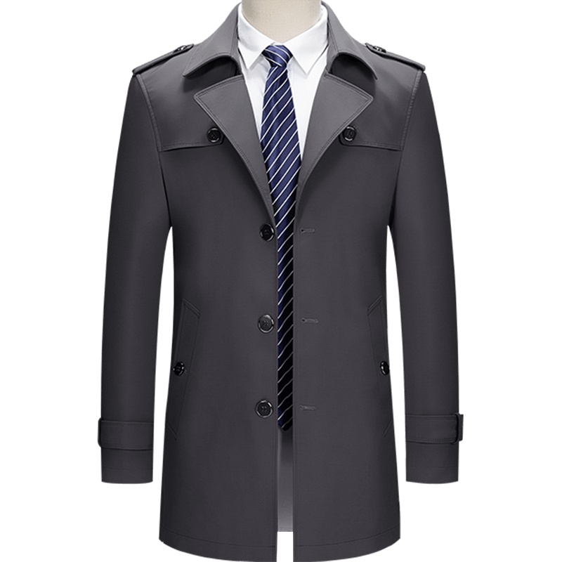 袋鼠(DAISHU)男士秋季新款商务休闲风衣DS17105