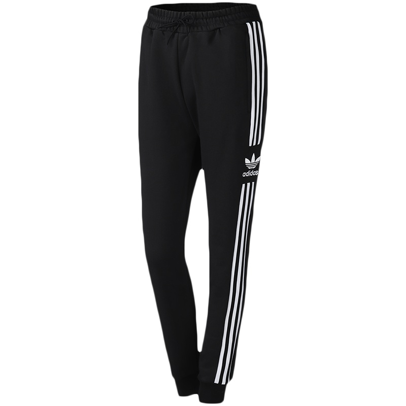 adidas阿迪达斯三叶草女装运动服休闲收口针织长裤FU1740
