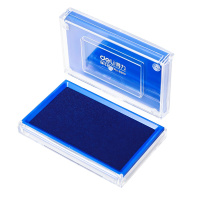 得力(deli)9864大号快干印泥办公财务速干银行印油办公文具用品印台 蓝色 5个