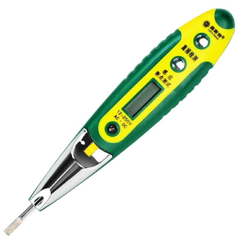 阿斯卡利(ASCARI)数显感应电工检测仪漏电线路验电笔故障电笔多功能验电器抖音 111302(带LED灯)1个