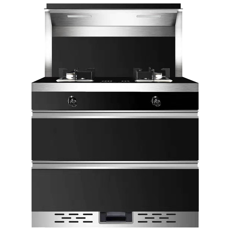 速热奇集成灶一体厨房环保灶一体灶台侧吸式抽油烟机燃气灶消毒柜套装天然气SRQ-9315