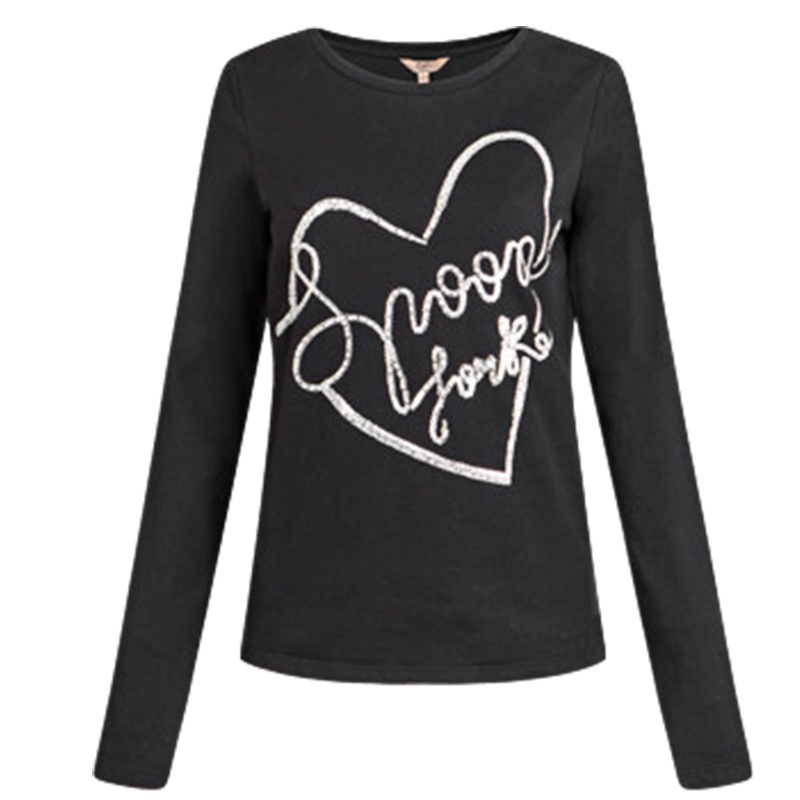 【福利款】拉夏贝尔印花长袖圆领T恤