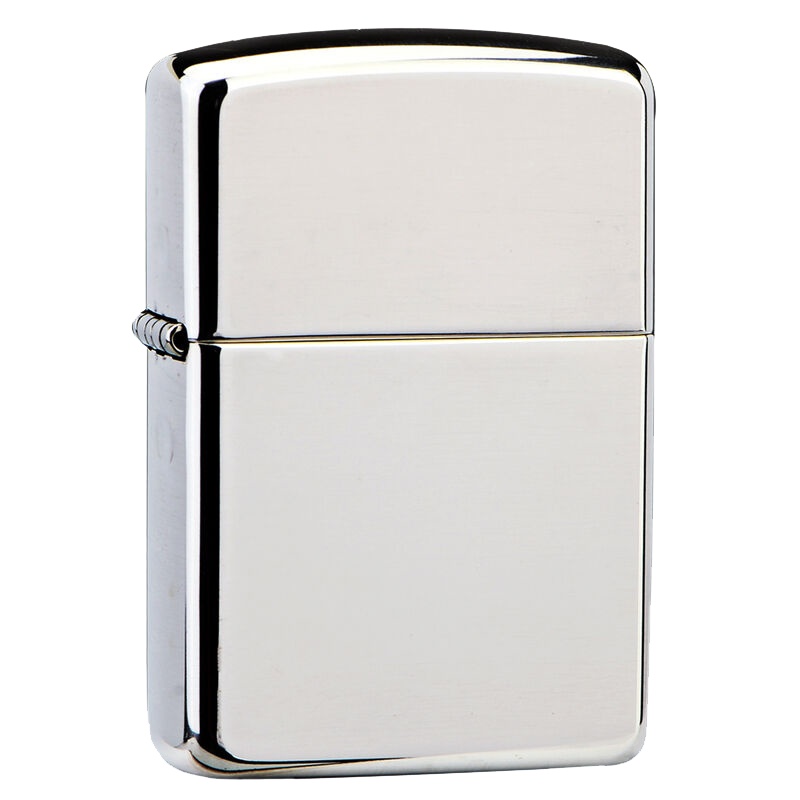 美国ZIPPO打火机 芝宝 纯银外壳珍藏版镜面盔甲加厚光面26号防风煤油