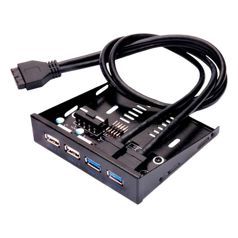 魔羯（MOGE）MC20021 前置软驱电脑DIY 老电脑升级 USB扩展 软驱位面板USB3.0*2+USB2.0*2