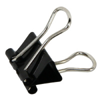 得力(deli)8566-6#黑色长尾票夹15mm(60只/筒)