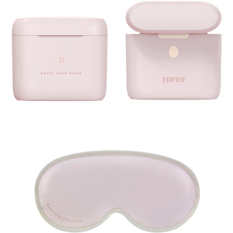 [国际IF年度设计奖]漫步者x冇心联名真无线蓝牙耳机双耳入耳式超长待机绿色苹果华为oppo通用有心ejoy-薄雾粉