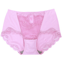 依曼丽舒适透气性感蕾丝少女小裤裤 提臀收腹中腰平角内裤女底裤YL17611