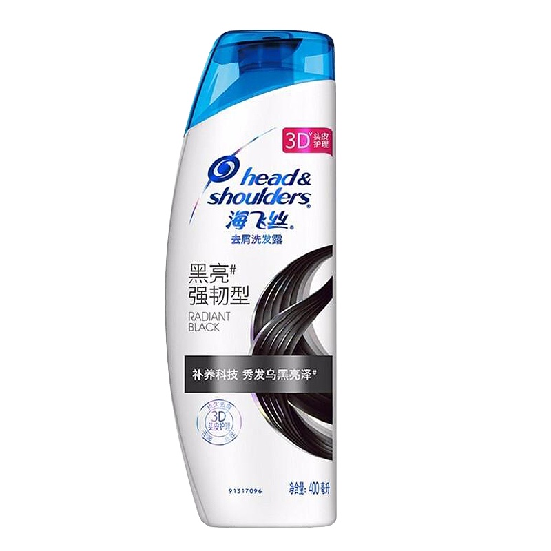 海飞丝（Head&Shoulders）黑亮强韧400ml洗发水