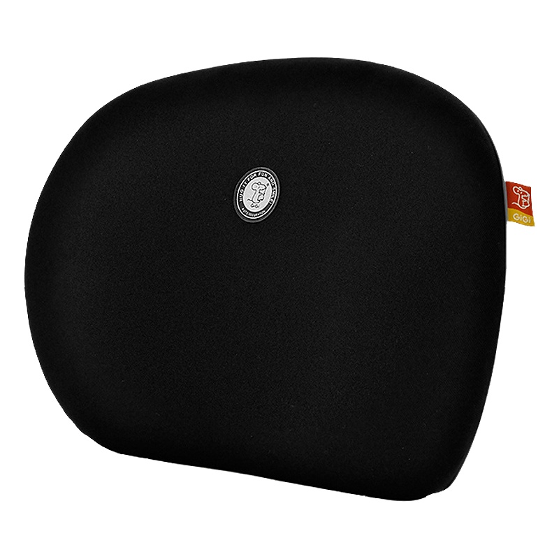 GiGi汽车腰靠 车用办公室座椅腰枕 太空记忆棉车用办公用扇贝靠垫 腰靠枕G-1608黑色