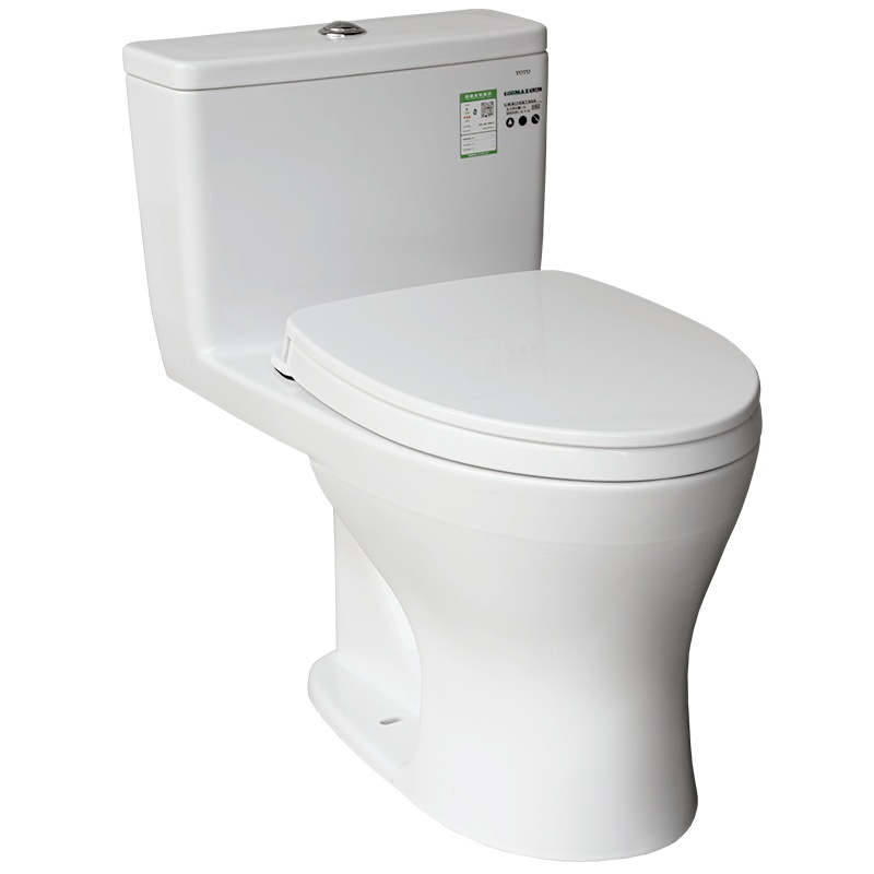 TOTO卫浴超漩式家用马桶无棱内壁连体节水智洁釉面坐便器817 坑距305