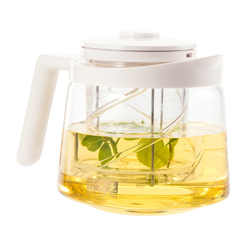 恒福 TEA MiLL 得意壶 飘逸杯飘逸壶玻璃壶茶壶茶具 花茶壶旋转式过滤茶渣 (单壶不包括杯子)