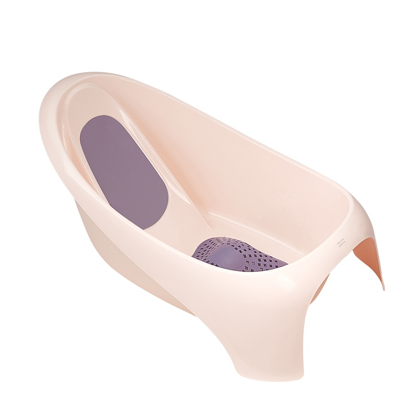 babycare婴儿洗澡盆新生宝宝浴盆 可坐可躺儿童家用洗澡盆3815香槟粉