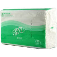 清风抽纸 擦手纸B913A 200张20包 商务商用酒店用纸 三折卫生纸厕纸