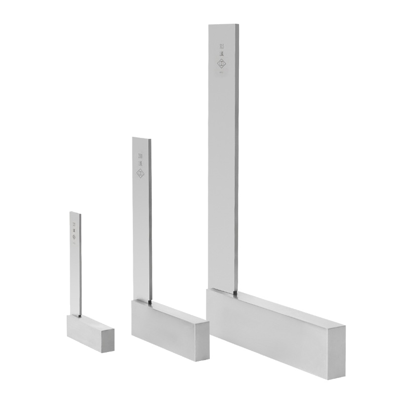 哈量连环宽座直角尺 90度 靠尺 L形板尺 125*80_1级