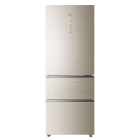 海尔（Haier） BCD-325WDGB 325升三门风冷无霜变频冰箱家用一级能效 节能 干湿分储 彩晶玻璃门