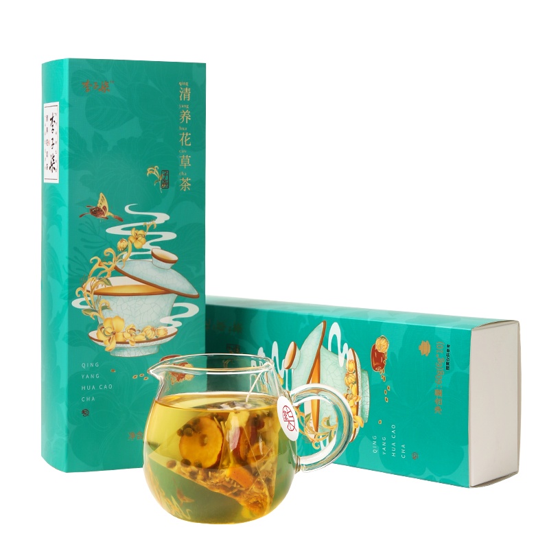 李子柒清养花草茶金银花茶决明子橘皮山楂甘草组合茶6g*10包
