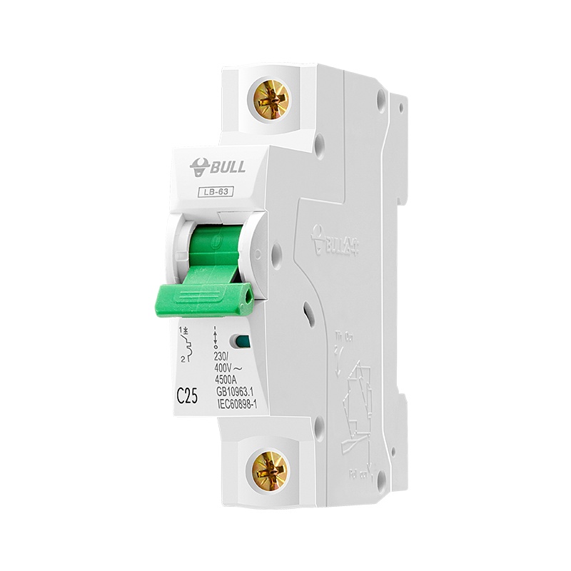 公牛(BULL) 空气开关 1P小型断路器 1P单极25A 家用电源空开 LB-63C25/1