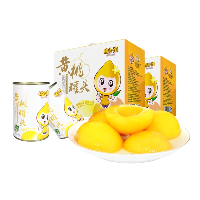 [江苏乡村振兴][财政集采][丰县]桃小淘 黄桃罐头12瓶装