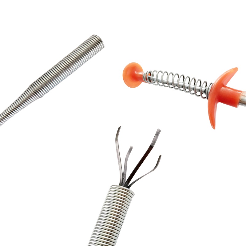 冰禹 BY-2404 可弯曲手捏管道疏通器 四爪取物器下水道取物器 拾取器下水道垃圾夹 2.5米