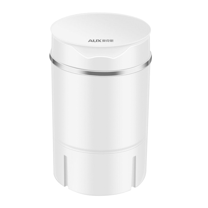 奥克斯(AUX) XPB15-108 半自动单桶迷你 非全自动洗衣机 透明白(加厚款)