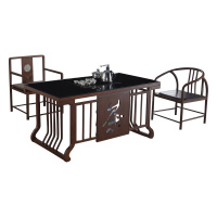 欧宝美功夫茶几泡茶桌多功能茶台复古茶台组合1+1+2款式6