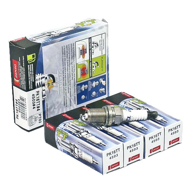 电装(DENSO)TT白金火花塞PK16TT适配桑塔纳/威驰/花冠/雅力士/马自达/伊兰特/M3/M2海马(4支装)