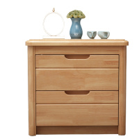 顶鸿DH-HY0745现代中式储物床边柜卧室床头柜 橡胶木正面50cm