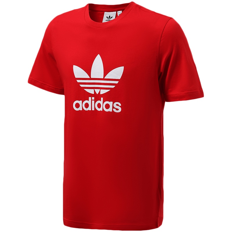 阿迪达斯三叶草男服短袖T恤圆领针织半袖休闲运动服GN3468